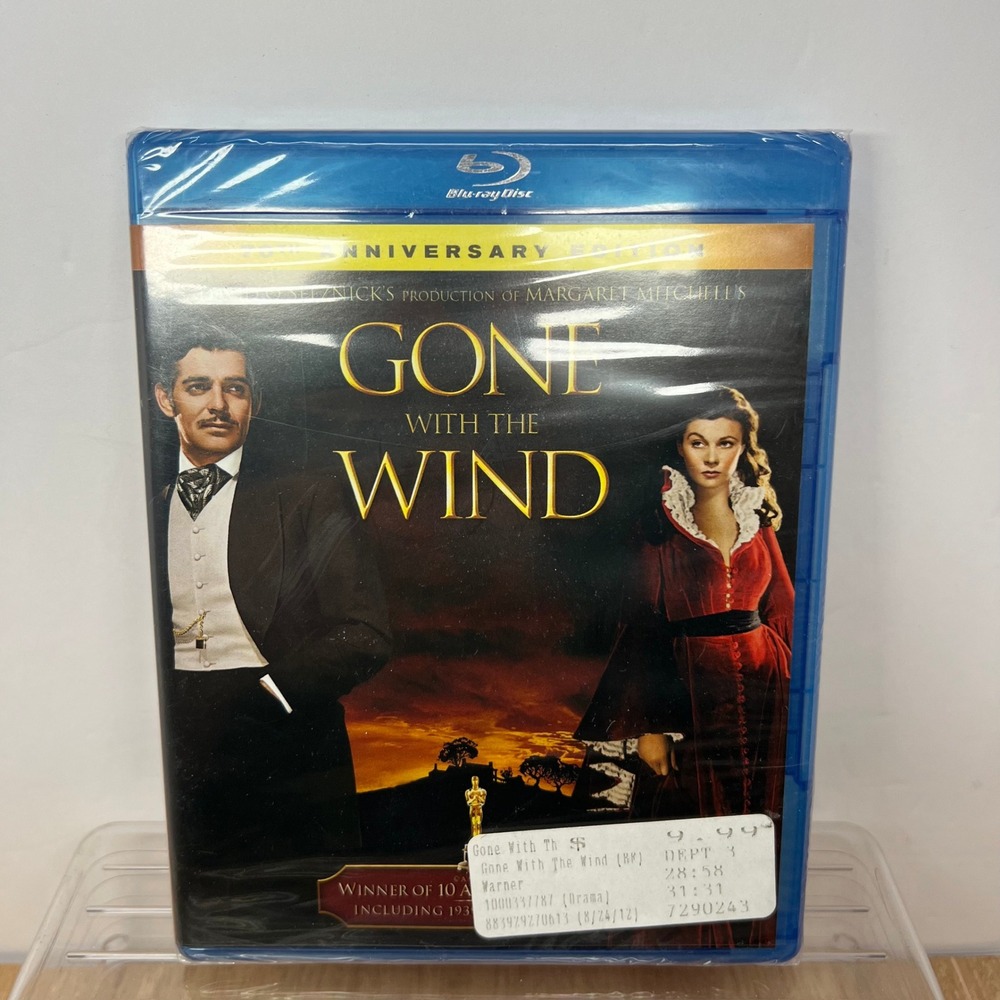 Gone With The Wind (Blu-ray) 70th Anniversary Edition Drama G Rating New Sealed